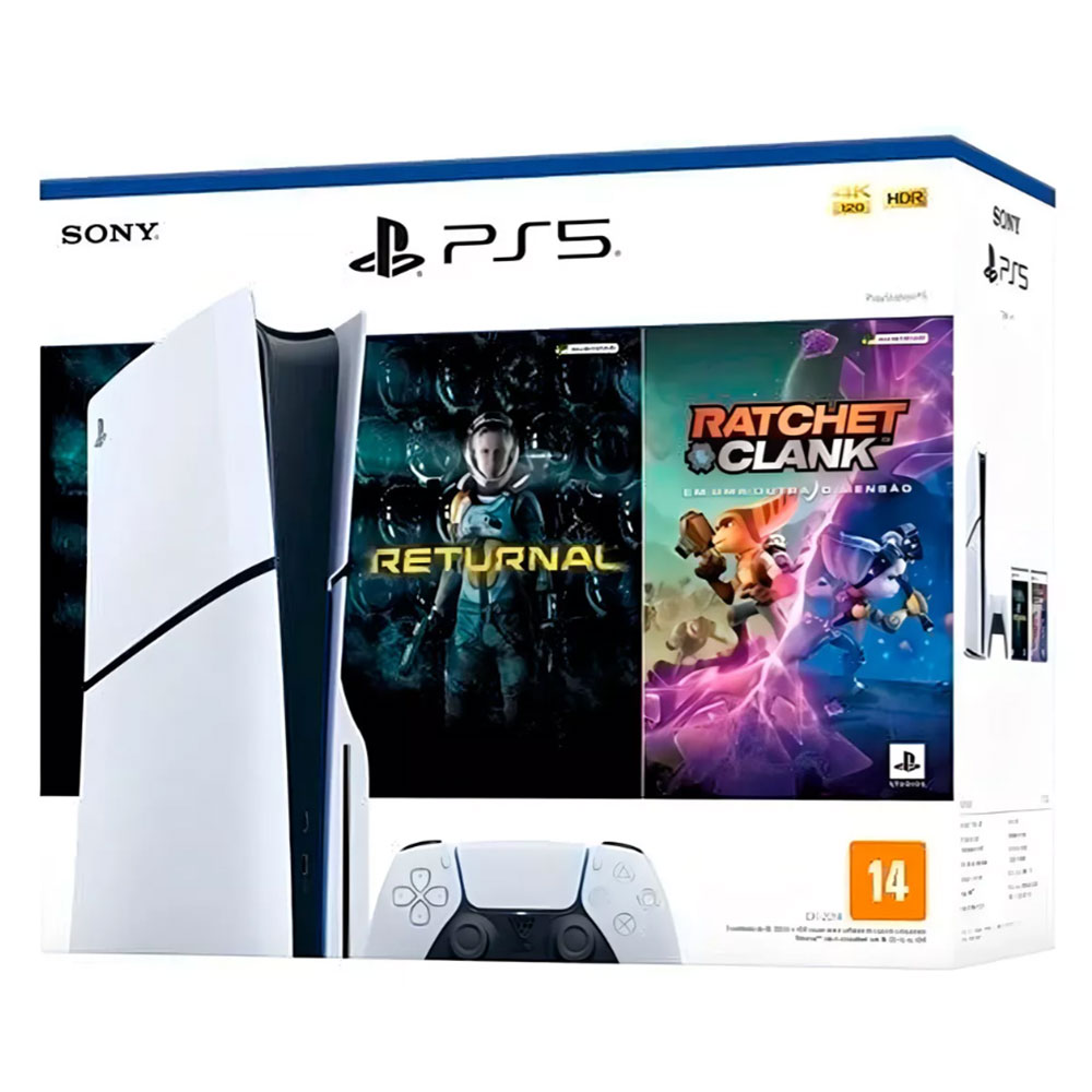 Console PlayStation 5: Análise Completa do Modelo Slim com Jogos Exclusivos e Dualsense Branco